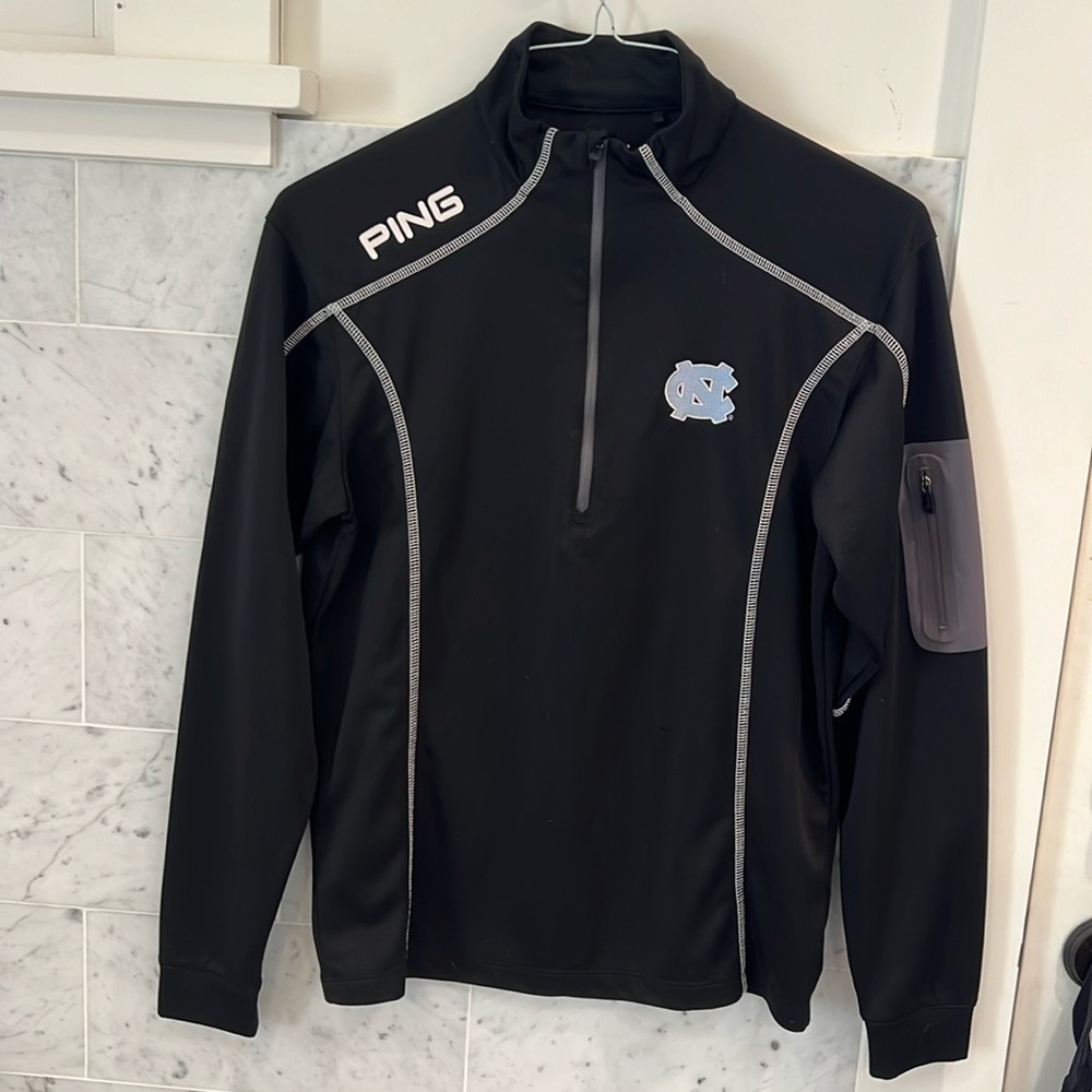 Men’s Small Ping 3/4 zip performance long sleeve top